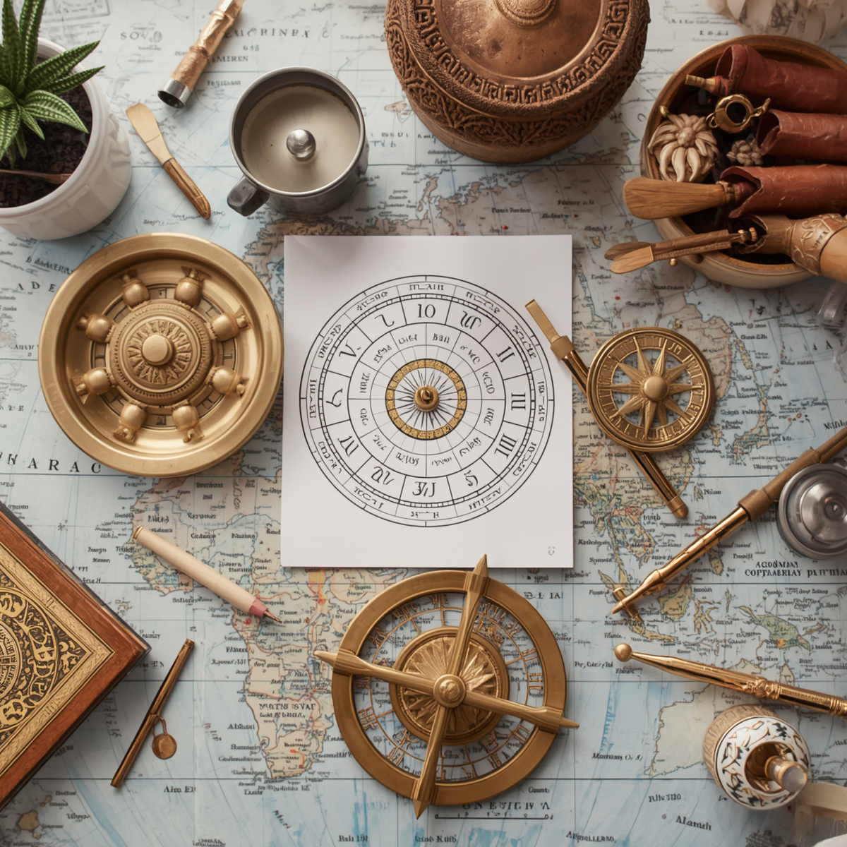 Astroloji Nedir? Yıldızların Etkisi ve Tarihi 2 Astroloji nedir sorusuna dünya kültürlerinden farklı sistemlerle cevap arayan karşılaştırmalı bir görsel