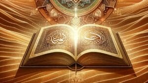 Havas ilmi istismarını anlatan eski kitap sayfası ve denge sembolü görseli