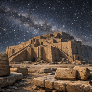 Sümer astrolojisinin gök tanrılarını gösteren tarihi görsel
