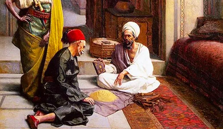 Remil Falı Nedir? Gaipten Haber Alma Sanatı 2 Osmanlı'nın son döneminde fal bakıcılarına sıra bekleyen halkı simgeleyen kompozisyon