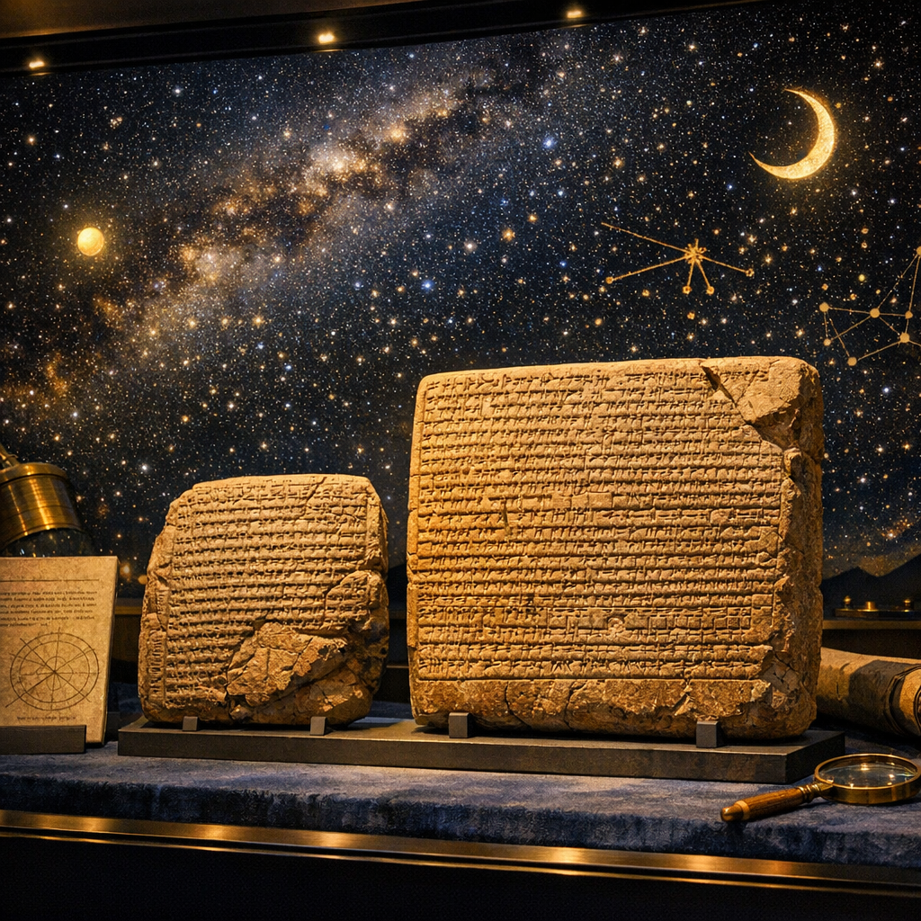 Mundane Astroloji (Dünya Astrolojisi) Nedir? Babil'deki Kraliyet Kökeni 3 Mundane astroloji nedir sorusunun Babil kökenini gösteren kil tablet ve çivi yazısı görseli
